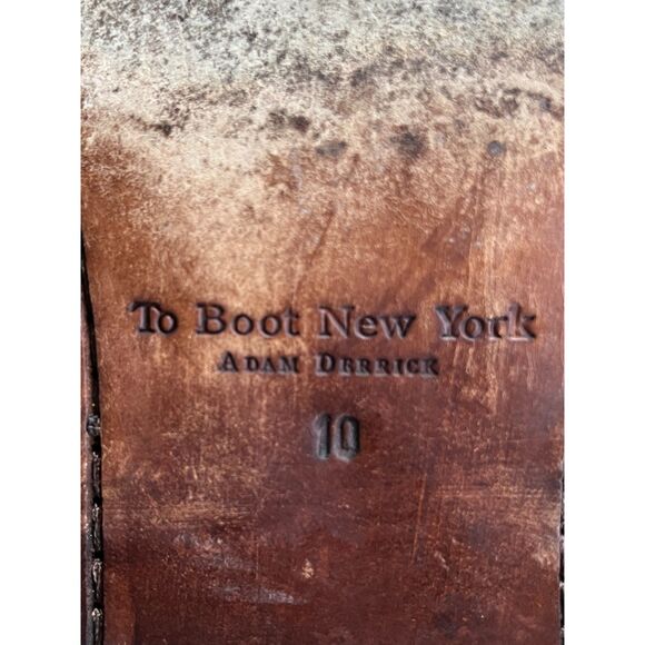 To Boot New York Brown Adam Derrick Oxford Leather Dress Shoes Mens Size 10 - Picture 4 of 9